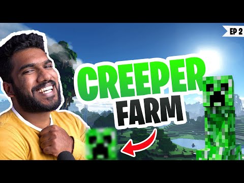 Alan Gaming - Creeper Farm! | @Arjun MP Anarchy Server | Episode - 2 | Minecraft | Malayalam | Alan Gaming