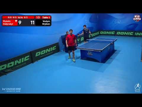 22:00 Mykola Halynskyi 1 - 3  Vadym Hryban West 5 WIN CUP 15.11.2022 | TABLE TENNIS WINCUP