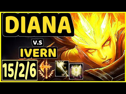 HY0G4 (DIANA) vs IVERN - 15/2/6 KDA JUNGLE CHALLENGER GAMEPLAY - BR