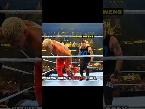 Kewin owens shows mercy to Cody rhodes 😊💙