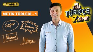 Metin Türleri Konu Anlatımı (Söyleşi, Deneme, Makale, Hikaye) 7. Sınıf Türkçe (2022)