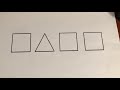 One Of These Things Squares Triangles