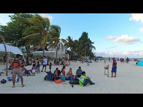 Beach walk [4K] Playa del Carmen | Mexico 🇲🇽