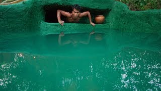 Building Amazing Beautiful Swimming Pools Around Underground House