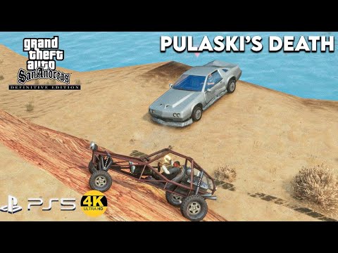 Killing Officer Pulaski by Falling Off the Cliff - GTA : San Andreas Definitive Edition PS5 Gameplay