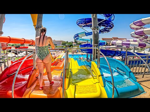 MOST Colorful Waterslides at Aquapark Nymphaea, Romania 🇷🇴