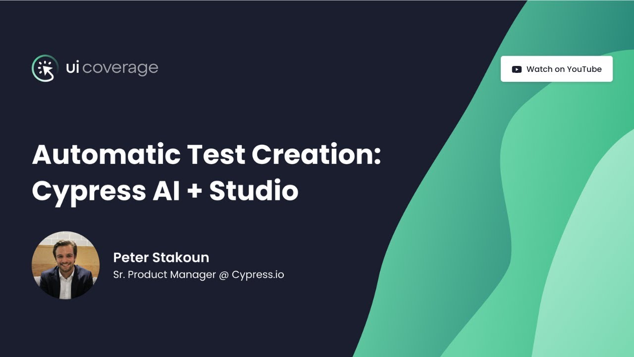 Automatic Test Creation: Cypress AI + Studio