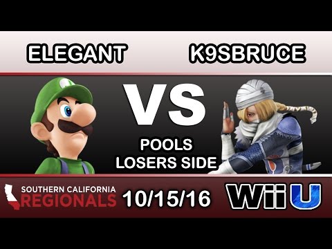 SCR 2016 - eM | Elegant (Luigi) Vs. INF | K9sBruce (Sheik) Pools Losers Side - Smash Wii U
