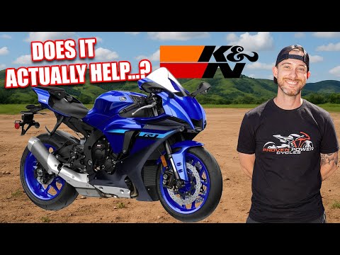 2024 Yamaha R1 Air Filter Test.  K&N Air Filter vs Stock!