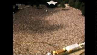 Crowd scene from Led Zeppelin's Knebworth gig. Aug 1979.
