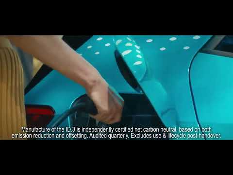 The all electric Volkswagen ID 3  Created Net Carbon Neutral