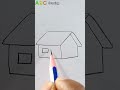 How To Draw A House Very Easily Easy Drawing Shorts