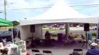 Reverend Billy C. Wirtz jamming at Sunseed Food Co-op