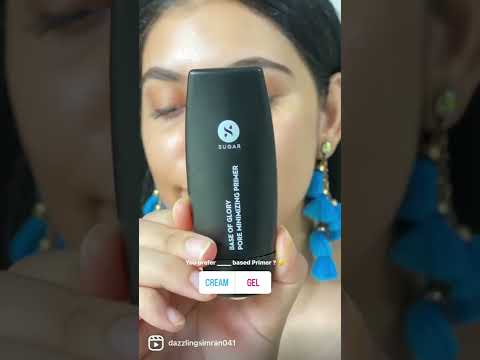 GEL or CREAM based Primer PERSON?🤔 #shorts #makeup #primer #skincare #skin #makeuptherapy #nofilter