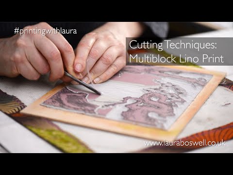Cutting Techniques: Multiblock Linocut Print