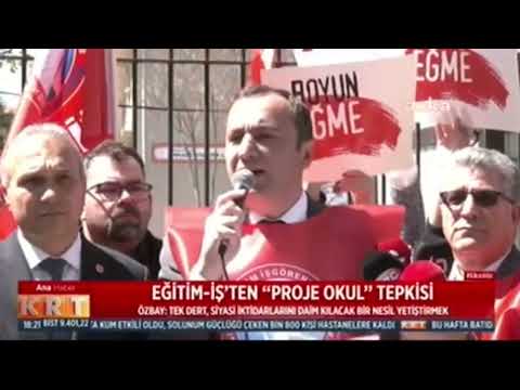 PROJE OKULLARINDAKİ KEYFİ ATAMALARI TÜM TÜRKİYE’DE PROTESTO ETTİK-KRT TV-15/04/2025 | EĞİTİM İŞ