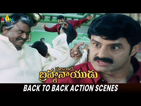 Palanati Brahmanaidu Movie Action Scenes Back to Back | BalaKrishna, Sonali | Telugu Movie Scenes