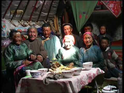 MONGOLIA—Members of the Tsengel Tuvan community, ceremonial gathering.