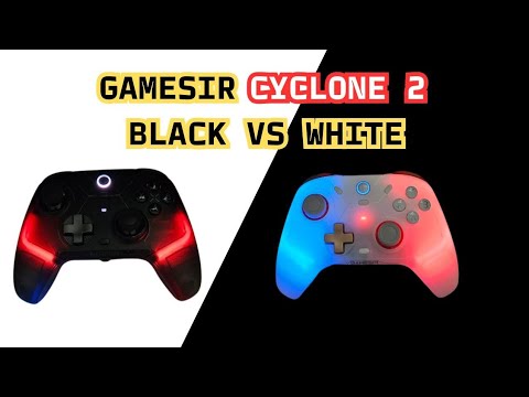 GameSir Cyclone 2 White Vs Black with Charging Stands