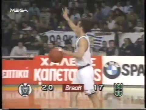 ΠΑΟΚ - Μπανταλονα 83-81 / PAOK Badalona (17-12-92) Κυπελλο Πρωταθλητριων 1992 1993 - 6η Αγων.