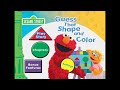 Sesame Street Guess That Shapes And Colors 2006 DVD Menu Walkthrough