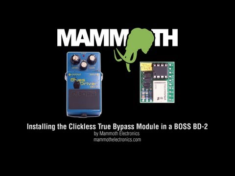 Installing the Click-Less True Bypass Into A BOSS BD-2