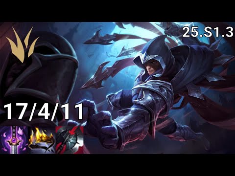 Talon Jungle vs Lee Sin - EUW Master | Patch 25.S1.3