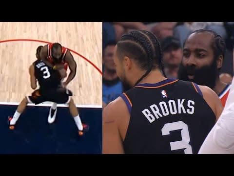 James Harden has words for Dillon Brooks for hitting him in the stomach