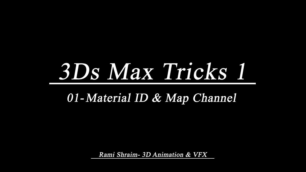 01_Material ID & Map Channel