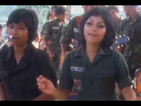 Phnom Penh Cambodia 1972 Commemoration of Khmer Republic Day ទីក្រុងភ្នំពេញ ១៩៧២