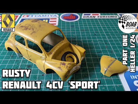 Rusty Renault 4CV - Part 1 - How to build the Heller 1/24 model car