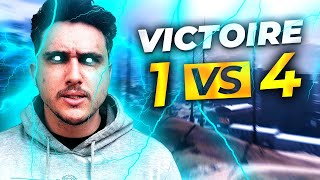 Ma premiere victoire en 1 vs 4 30 kills 12,000 degats 