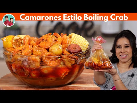 Camarones en Bolsa estilo Boiling Crab ¡ Receta Mejorada !
