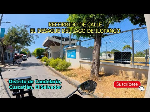 Pasando Por El Distrito de Candelaria En Cuscatlan, EL SALVADOR, Recorrido de Calle Al Lago Ilopango