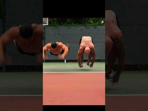 245 LB WES WATSON does FLYING BURPEES 😳 with me #burpees #bodyweightworkout #motivation