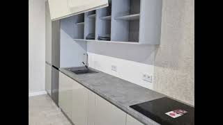 Современная прямая кофейная кухня Проект 139 фото 8