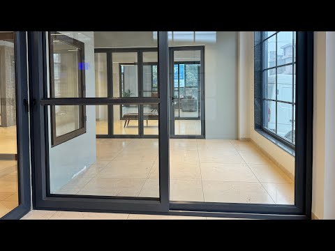 NCL VEKA || UPVC || GREY COLOR || 3 TRACK SLIDING DOORS & WINDOWs ||