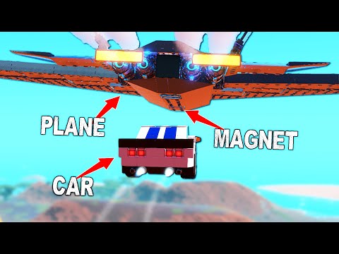 MOVIE STUNT RECREATION: Catching a Car MID-AIR with a MAGNET PLANE