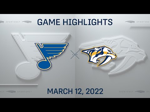 NHL Highlights ' Blues vs. Predators - Mar 12, 2022
