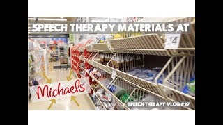 Speech Therapy Materials at Michael's!! - #speechtherapy vlog 27