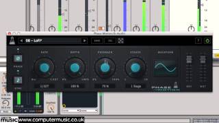 Video thumbnail for AudioThing's Phase Motion phaser VST/AU plugin in action! by Computer Music