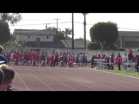 FSG-1 100m vs FV 3-27-14 - Los Alamitos Girls