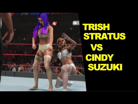 WWE 2K19 Trish Stratus vs Cindy Suzuki - Knockout Match