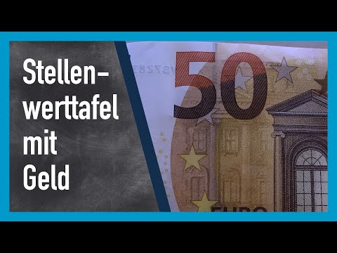 Stellenwerttafel Geld (Geldbeträge)