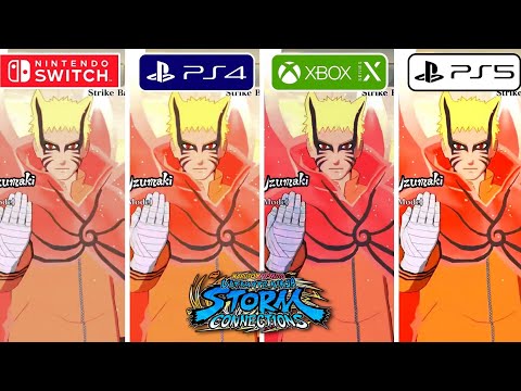 Naruto X Boruto Ultimate Ninja Storm Connections PS4 vs PS5 vs Series X vs Switch Graphic Comparison