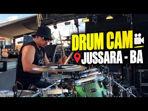 DRUM CAM: SHOW INCRÍVEL EM JUSSARA - BA | FALLCÃO BATERA