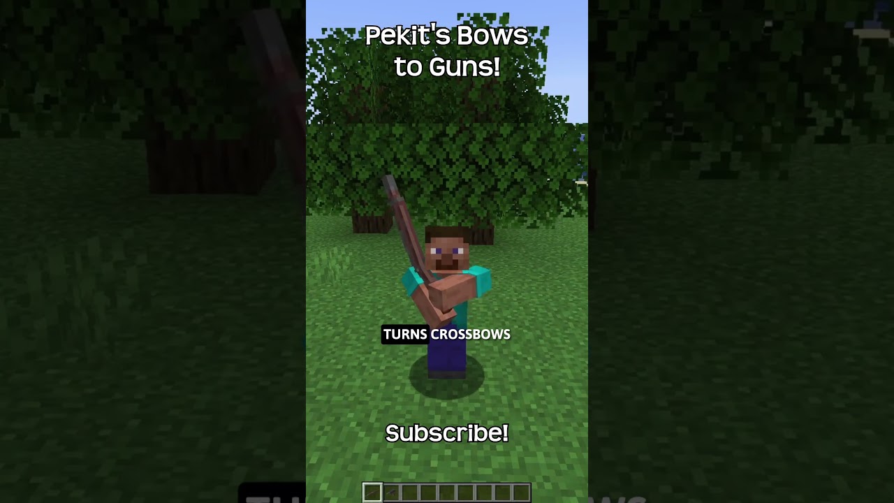 This Resource Pack Will Turn Bows And Crossbows Into Guns In Minecraft!