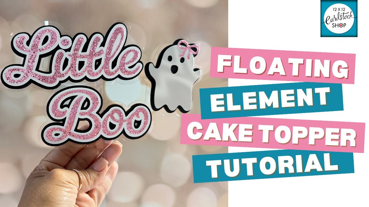 Floating Element Cake Topper Tutorial