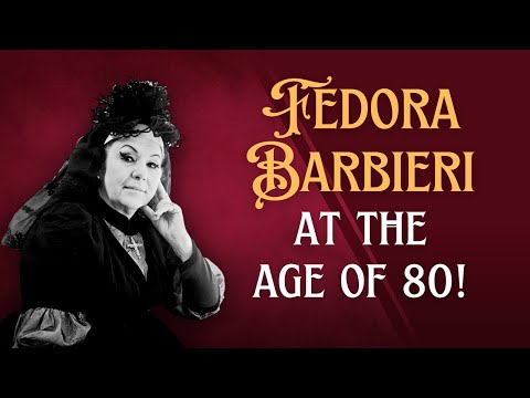 Fedora Barbieri demonstrates her strong chest voice at the age of 80‼️