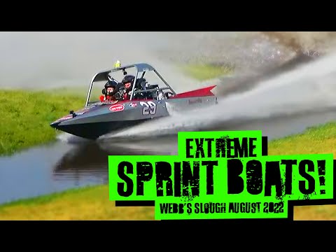 Extreme Jet Sprint Boat Racing - Webb's Slough 2022 August Event